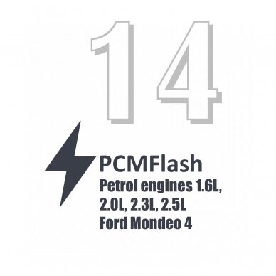 PCMFlash Petrol engines 1.6L, 2.0L, 2.3L, 2.5L Ford Mondeo 4 "Modulis 14"
