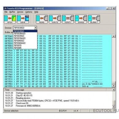 Toyota Lexus ECU Flasher programatorius 1